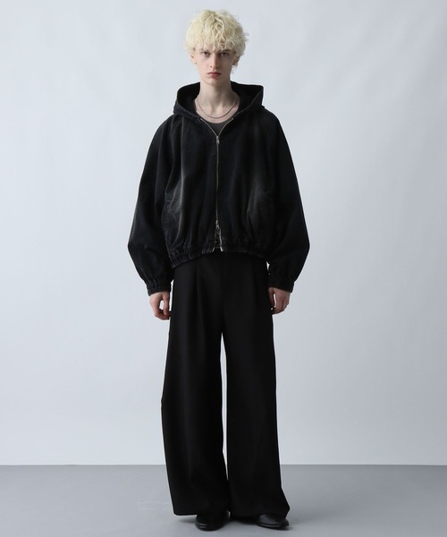 HARE(ハレ)の「【SET UP対応】コンパクトデニムフードブルゾン(HARE)(ブルゾン・メンズ・レッド/ブルー/ブラック/グレー/ブルー系その他・SMALL/MEDIUM)」の6枚目の写真