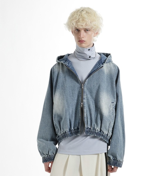 HARE(ハレ)の「【SET UP対応】コンパクトデニムフードブルゾン(HARE)(ブルゾン・メンズ・レッド/ブルー/ブラック/グレー/ブルー系その他・SMALL/MEDIUM)」の22枚目の写真