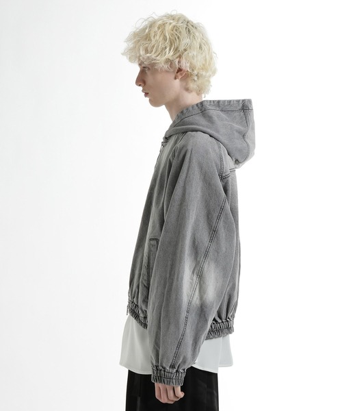 HARE(ハレ)の「【SET UP対応】コンパクトデニムフードブルゾン(HARE)(ブルゾン・メンズ・レッド/ブルー/ブラック/グレー/ブルー系その他・SMALL/MEDIUM)」の20枚目の写真