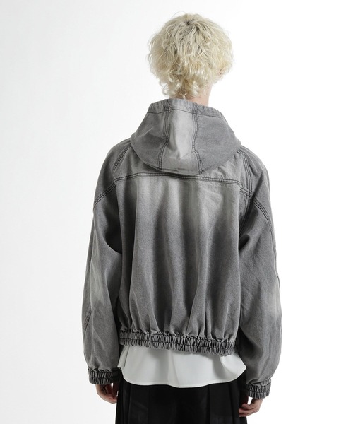 HARE(ハレ)の「【SET UP対応】コンパクトデニムフードブルゾン(HARE)(ブルゾン・メンズ・レッド/ブルー/ブラック/グレー/ブルー系その他・SMALL/MEDIUM)」の19枚目の写真