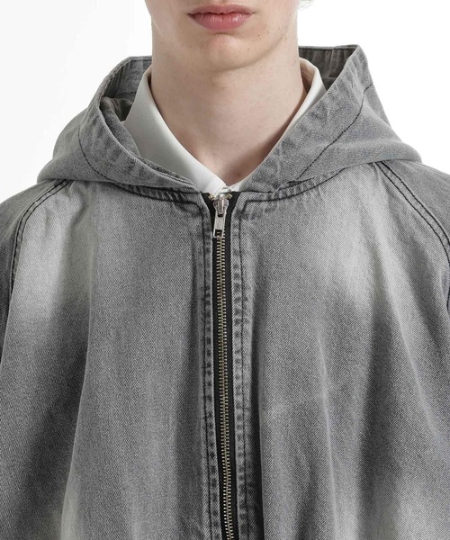 HARE(ハレ)の「【SET UP対応】コンパクトデニムフードブルゾン(HARE)(ブルゾン・メンズ・レッド/ブルー/ブラック/グレー/ブルー系その他・SMALL/MEDIUM)」の17枚目の写真