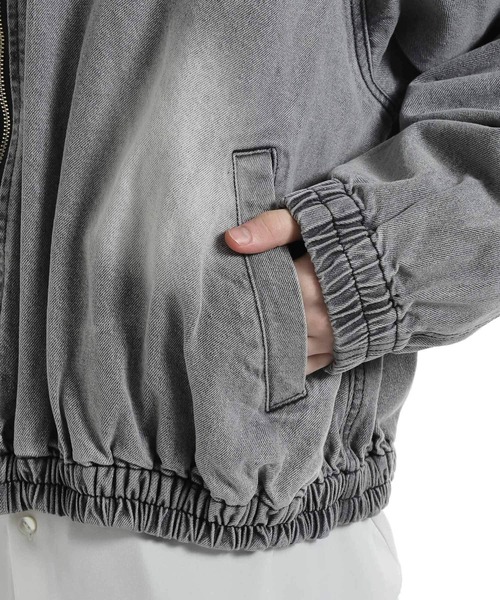 HARE(ハレ)の「【SET UP対応】コンパクトデニムフードブルゾン(HARE)(ブルゾン・メンズ・レッド/ブルー/ブラック/グレー/ブルー系その他・SMALL/MEDIUM)」の14枚目の写真