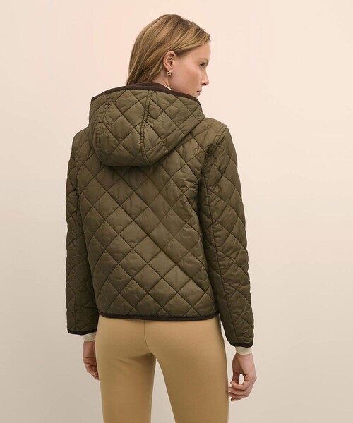 BROOKS BROTHERS(ブルックスブラザーズ)の「ナイロンタフタ キルティング フーデッドジャケット(その他アウター・レディース・オリーブ・LARGE/MEDIUM/SMALL/X-SMALL)」の5枚目の写真