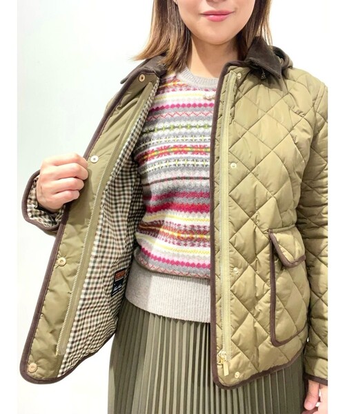 BROOKS BROTHERS(ブルックスブラザーズ)の「ナイロンタフタ キルティング フーデッドジャケット(その他アウター・レディース・オリーブ・LARGE/MEDIUM/SMALL/X-SMALL)」の9枚目の写真