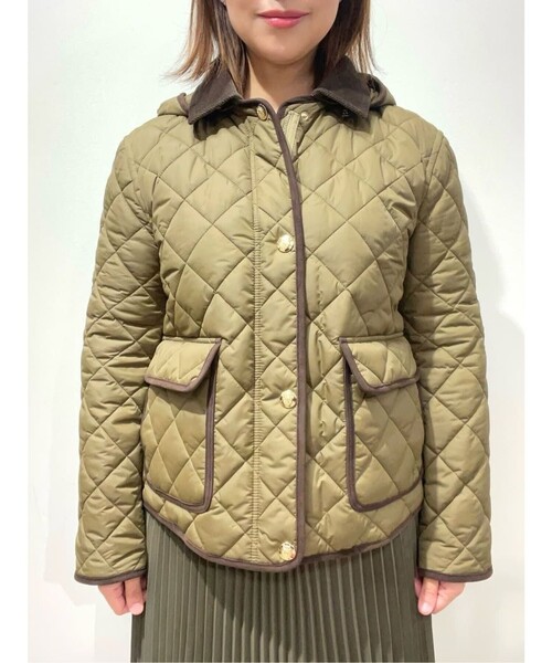 BROOKS BROTHERS(ブルックスブラザーズ)の「ナイロンタフタ キルティング フーデッドジャケット(その他アウター・レディース・オリーブ・LARGE/MEDIUM/SMALL/X-SMALL)」の10枚目の写真