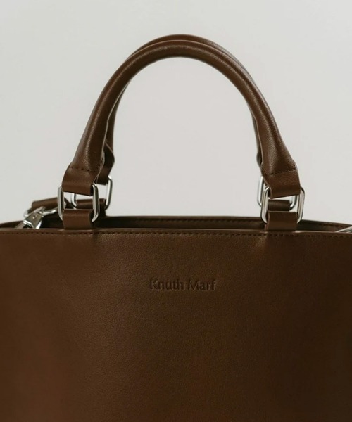 Knuth Marf（クヌースマーフ）の「side studs leather bag（ハンドバッグ・レディース・ブラック/ブラウン・FREE）」の10枚目の写真