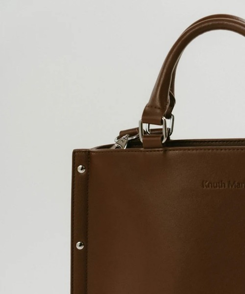 Knuth Marf（クヌースマーフ）の「side studs leather bag（ハンドバッグ・レディース・ブラック/ブラウン・FREE）」の7枚目の写真
