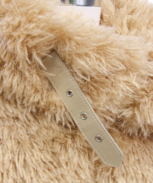 clear（クリア）の「プードルファージャケット［大人 カジュアル 着回し力抜群］≪AW新作≫（その他アウター・レディース・ベージュ/アイボリー・F）」の7枚目の写真