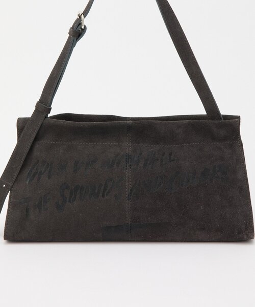 russet（ラシット）の「ステンシルデザインスエードショルダーバッグ（ショルダーバッグ・レディース・グレー/ダークブラウン/イエロー・FREE）」の9枚目の写真