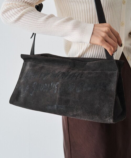 russet（ラシット）の「ステンシルデザインスエードショルダーバッグ（ショルダーバッグ・レディース・グレー/ダークブラウン/イエロー・FREE）」の11枚目の写真