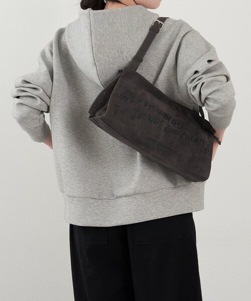 russet（ラシット）の「ステンシルデザインスエードショルダーバッグ（ショルダーバッグ・レディース・グレー/ダークブラウン/イエロー・FREE）」の14枚目の写真