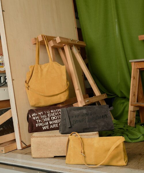 russet（ラシット）の「ステンシルデザインスエードショルダーバッグ（ショルダーバッグ・レディース・グレー/ダークブラウン/イエロー・FREE）」の5枚目の写真