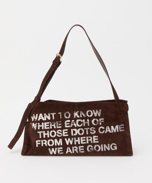 russet（ラシット）の「ステンシルデザインスエードショルダーバッグ（ショルダーバッグ・レディース・グレー/ダークブラウン/イエロー・FREE）」の6枚目の写真