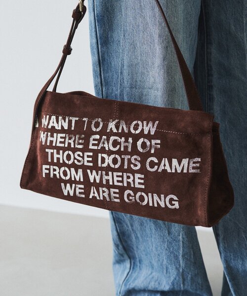 russet(ラシット)の「ステンシルデザインスエードショルダーバッグ(ショルダーバッグ・レディース・グレー/ダークブラウン/イエロー・FREE)」の17枚目の写真