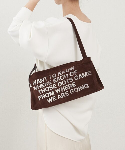 russet(ラシット)の「ステンシルデザインスエードショルダーバッグ(ショルダーバッグ・レディース・グレー/ダークブラウン/イエロー・FREE)」の18枚目の写真