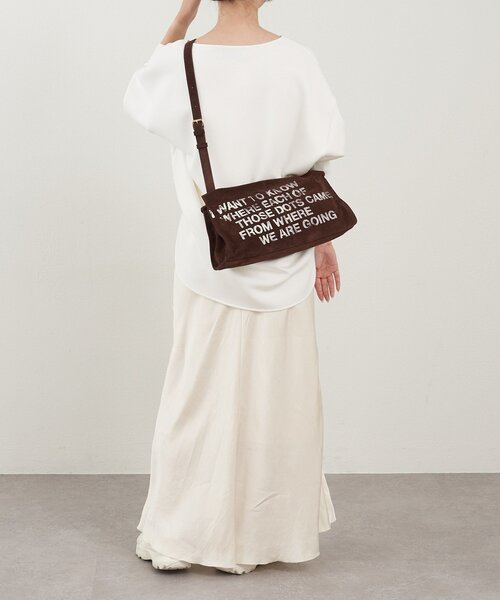 russet(ラシット)の「ステンシルデザインスエードショルダーバッグ(ショルダーバッグ・レディース・グレー/ダークブラウン/イエロー・FREE)」の22枚目の写真