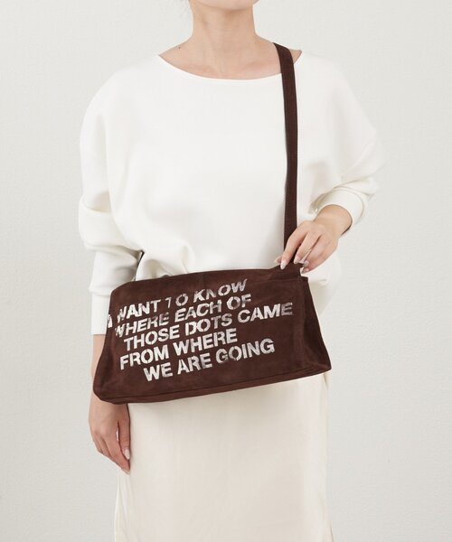 russet（ラシット）の「ステンシルデザインスエードショルダーバッグ（ショルダーバッグ・レディース・グレー/ダークブラウン/イエロー・FREE）」の15枚目の写真