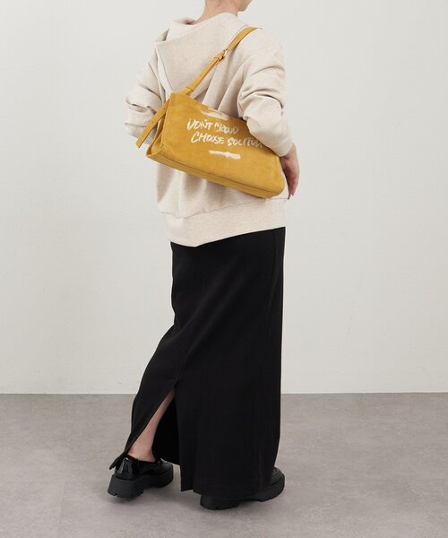 russet（ラシット）の「ステンシルデザインスエードショルダーバッグ（ショルダーバッグ・レディース・グレー/ダークブラウン/イエロー・FREE）」の20枚目の写真