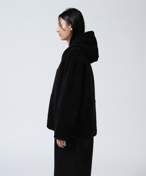 Risley（リズレー）の「Risley/リズレー/リバーシブルボアフーディ（ブルゾン・レディース・アイボリー/ブラック・F）」の4枚目の写真