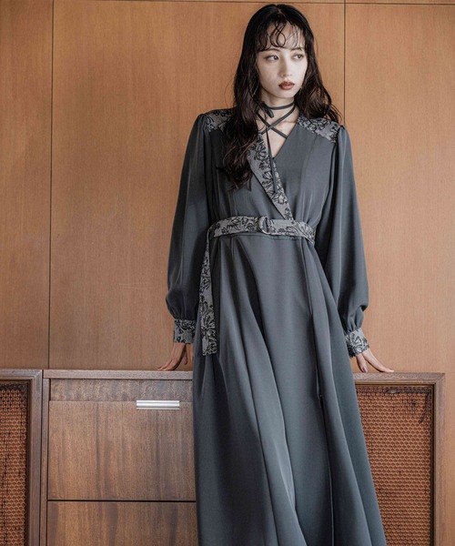 ジャガードキリカエカシュクールワンピース(HARE)（ワンピース）｜HARE