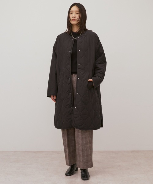 AMERICAN HOLIC（アメリカンホリック）の「あったかリバーシブルキルティングコート（その他アウター・レディース・ブラック/ネイビー/オフホワイト・M/L）」の10枚目の写真