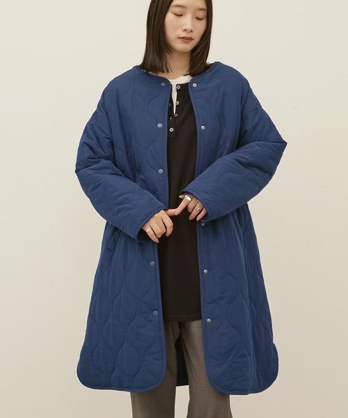 AMERICAN HOLIC（アメリカンホリック）の「あったかリバーシブルキルティングコート（その他アウター・レディース・ブラック/ネイビー/オフホワイト・M/L）」の15枚目の写真