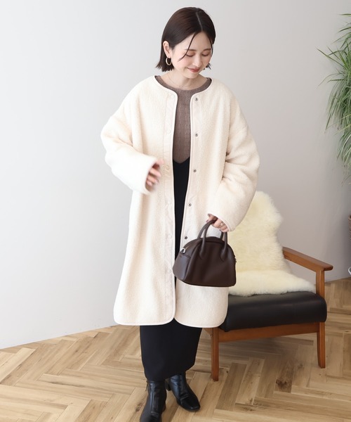 セール】あったかリバーシブルキルティングコート（その他アウター