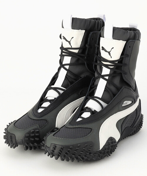 FREAK'S STORE(フリークスストア)の「PUMA/プーマ MOSTRO MID W/モストロ ミッド ウィメンズ(スニーカー・レディース・ブラック/ナチュラル・24.5cm/23.5cm/24.0cm)」の2枚目の写真