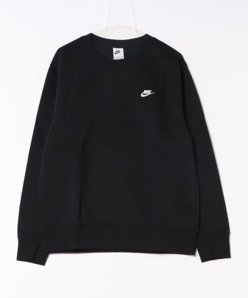 NIKE（ナイキ）の「《NIKEアパレル》クラブ BB クルー L/S トップ（スウェット・メンズ・ヘザーグレー/ブラック/グレー・XL/S/M/L/2XL）」の2枚目の写真