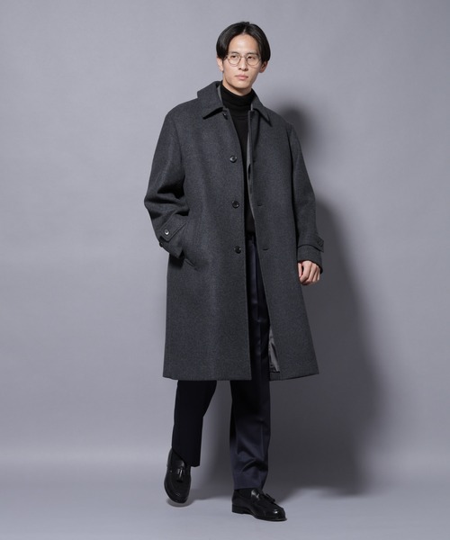 ウールカシミヤメルトンシングルコート（その他アウター）｜NANO