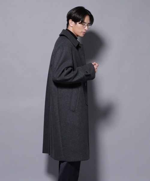 NANO universe（ナノユニバース）の「ウールカシミヤメルトンシングルコート（その他アウター・メンズ・ネイビー/ブラウン/チャコール/ベージュ系その他4・S/M/L）」の20枚目の写真