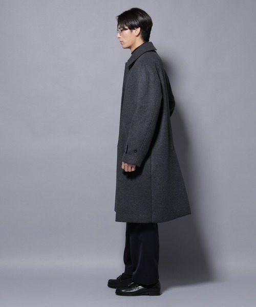 NANO universe（ナノユニバース）の「ウールカシミヤメルトンシングルコート（その他アウター・メンズ・ネイビー/ブラウン/チャコール/ベージュ系その他4・S/M/L）」の17枚目の写真