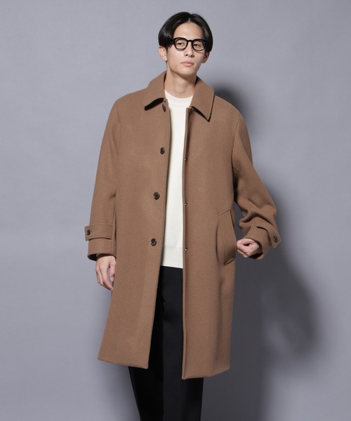 NANO universe（ナノユニバース）の「ウールカシミヤメルトンシングルコート（その他アウター・メンズ・ネイビー/ブラウン/チャコール/ベージュ系その他4・S/M/L）」の5枚目の写真