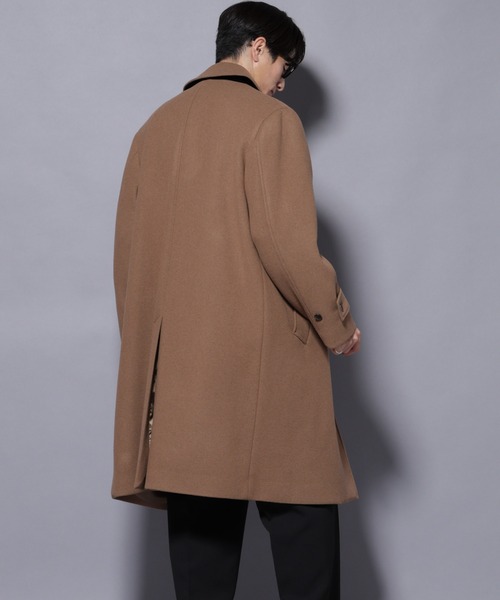 NANO universe（ナノユニバース）の「ウールカシミヤメルトンシングルコート（その他アウター・メンズ・ネイビー/ブラウン/チャコール/ベージュ系その他4・S/M/L）」の7枚目の写真