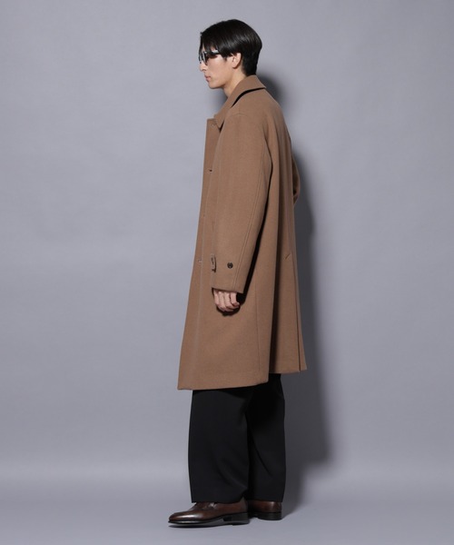 NANO universe（ナノユニバース）の「ウールカシミヤメルトンシングルコート（その他アウター・メンズ・ネイビー/ブラウン/チャコール/ベージュ系その他4・S/M/L）」の10枚目の写真