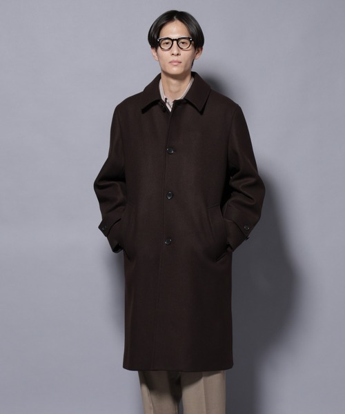 ウールカシミヤメルトンシングルコート（その他アウター）｜NANO