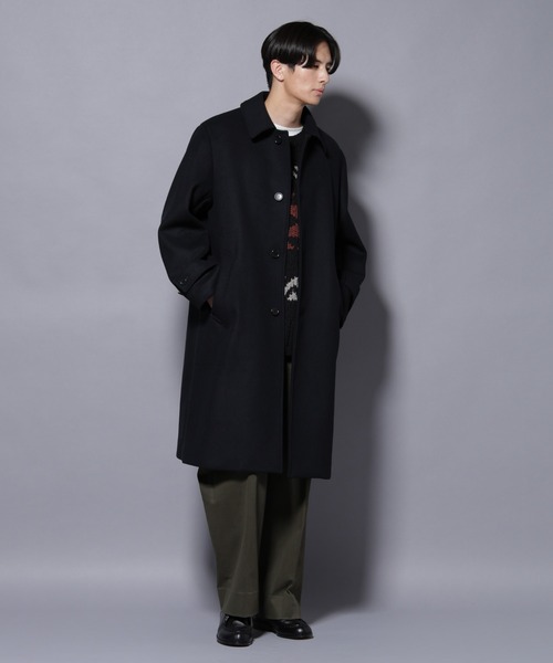 ウールカシミヤメルトンシングルコート（その他アウター）｜NANO