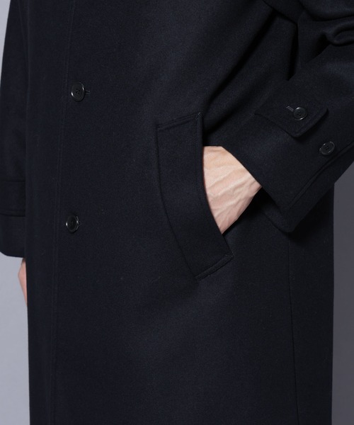 NANO universe（ナノユニバース）の「ウールカシミヤメルトンシングルコート（その他アウター・メンズ・ネイビー/ブラウン/チャコール/ベージュ系その他4・S/M/L）」の12枚目の写真