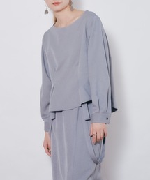 TEVALT | ウエストタックウールライクツイルトップス(その他トップス)