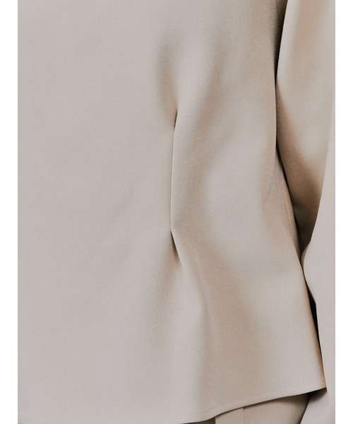TEVALT（ヴァレット）の「ウエストタックウールライクツイルトップス（その他トップス・レディース・ライトベージュ/ブラック/グレー・38）」の18枚目の写真
