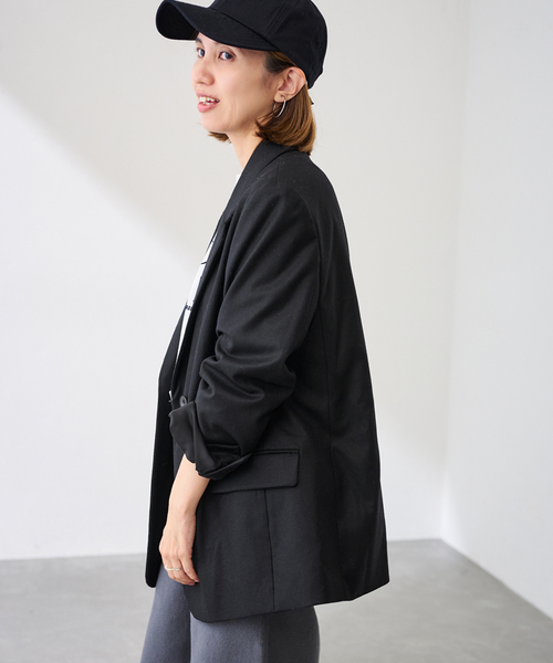 カシミヤ混フラノテーラードジャケット（その他アウター）｜FRAMeWORK