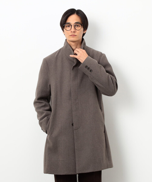 【美品】Man インポートブランケットウールコート 大人女子 ファッション 【美品】Man インポートブランケットウールコート