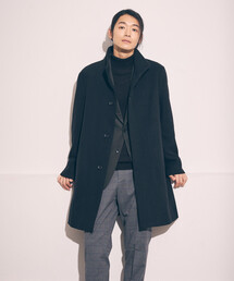 COMME CA ISM（コムサイズム）の「ウールブレンド メルトン イタリアンカラー コート（その他アウター）」