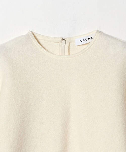 SACRA（サクラ）の「＜SACRA＞アウトシーム プルオーバー ブラウス（シャツ/ブラウス・レディース・オフホワイト/ブラック・38）」の10枚目の写真