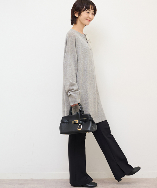 新品JOURNAL STANDARD relumeウールカシミヤプルオーバー セール】ウールカシミヤミックスチュニックプルオーバー（ニット