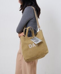 Actually（アクチュアリー）の「キャンバスフロッキーロゴトートバッグ（トートバッグ）」
