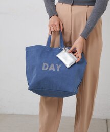 Actually（アクチュアリー）の「キャンバスフロッキーロゴトートバッグ（トートバッグ）」