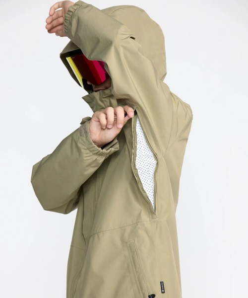 VOLCOM(ボルコム)の「VOLCOM DUA INS GORE-TEX JACKET/ボルコムスキースノーボードウェア(ゴアテックスジャケット)(ブルゾン・メンズ・ブラック/モスグリーン/ブラウン系その他/レッド系その他・MEDIUM/LARGE)」の12枚目の写真