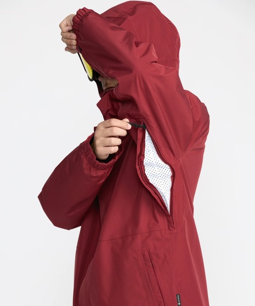 VOLCOM(ボルコム)の「VOLCOM DUA INS GORE-TEX JACKET/ボルコムスキースノーボードウェア(ゴアテックスジャケット)(ブルゾン・メンズ・ブラック/モスグリーン/ブラウン系その他/レッド系その他・MEDIUM/LARGE)」の6枚目の写真