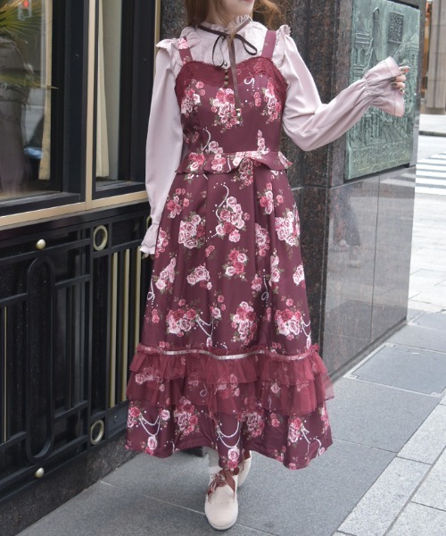 ローズ・オン・フルールジャンパースカート（ジャンパースカート